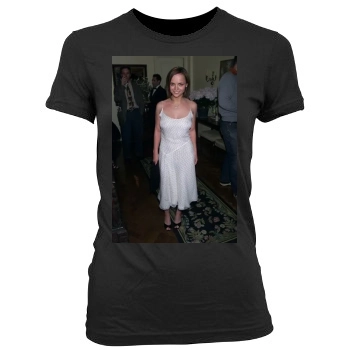 Christina Ricci Women's Junior Cut Crewneck T-Shirt