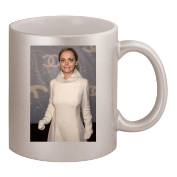 Christina Ricci 11oz Metallic Silver Mug