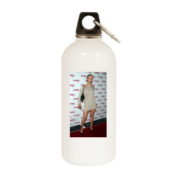 Christina Ricci White Water Bottle With Carabiner