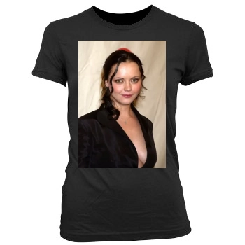 Christina Ricci Women's Junior Cut Crewneck T-Shirt