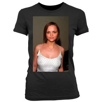 Christina Ricci Women's Junior Cut Crewneck T-Shirt