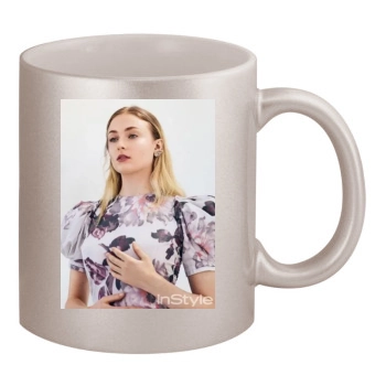 Sophie Turner 11oz Metallic Silver Mug