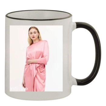 Sophie Turner 11oz Colored Rim & Handle Mug