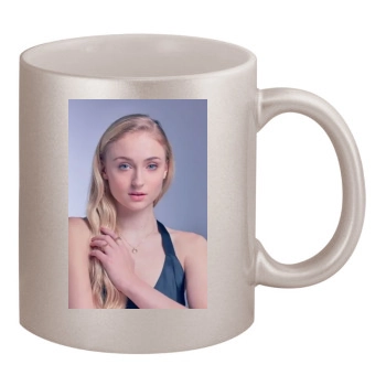 Sophie Turner 11oz Metallic Silver Mug