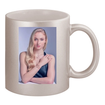 Sophie Turner 11oz Metallic Silver Mug