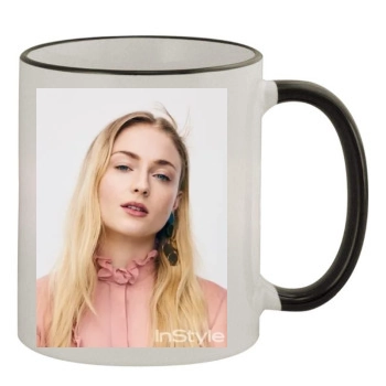 Sophie Turner 11oz Colored Rim & Handle Mug