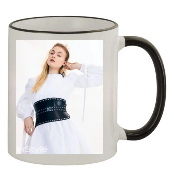 Sophie Turner 11oz Colored Rim & Handle Mug