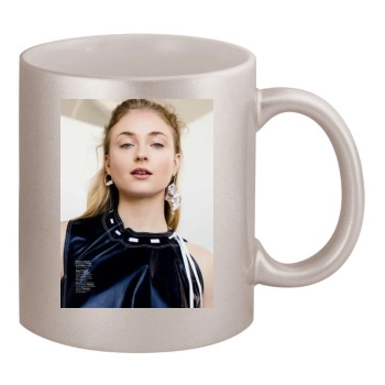 Sophie Turner 11oz Metallic Silver Mug