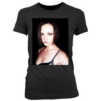 Christina Ricci Women's Junior Cut Crewneck T-Shirt