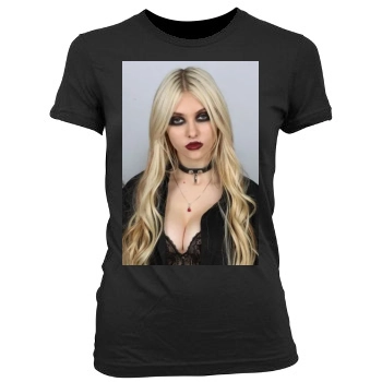 Taylor Momsen Women's Junior Cut Crewneck T-Shirt