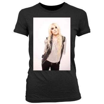 Taylor Momsen Women's Junior Cut Crewneck T-Shirt