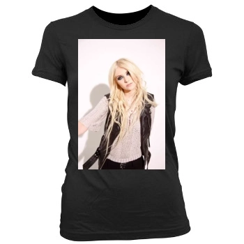 Taylor Momsen Women's Junior Cut Crewneck T-Shirt