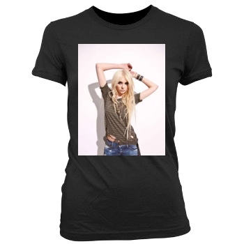 Taylor Momsen Women's Junior Cut Crewneck T-Shirt