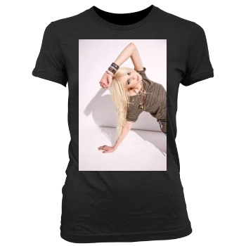 Taylor Momsen Women's Junior Cut Crewneck T-Shirt