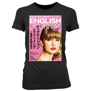 Taylor Swift Women's Junior Cut Crewneck T-Shirt