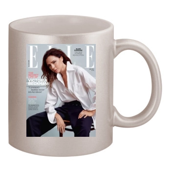 Victoria Beckham 11oz Metallic Silver Mug