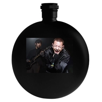 Chester Bennington Round Flask