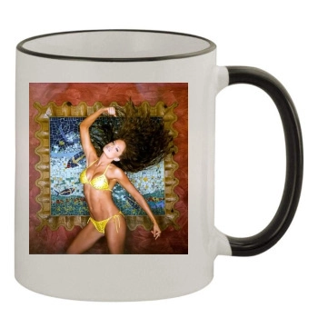 Christy Hemme 11oz Colored Rim & Handle Mug