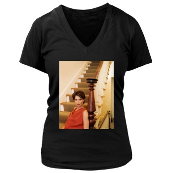 Christy Turlington Women's Deep V-Neck TShirt