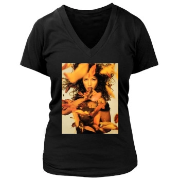 Christy Turlington Women's Deep V-Neck TShirt