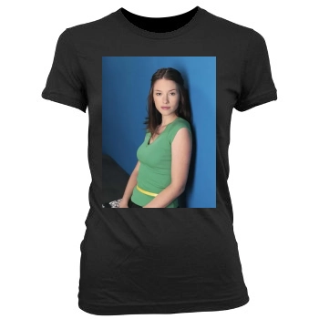 Chyler Leigh Women's Junior Cut Crewneck T-Shirt