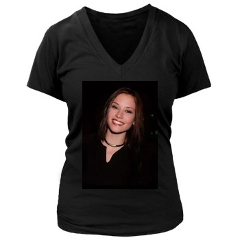 Chyler Leigh Women's Deep V-Neck TShirt