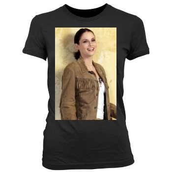 Chyler Leigh Women's Junior Cut Crewneck T-Shirt