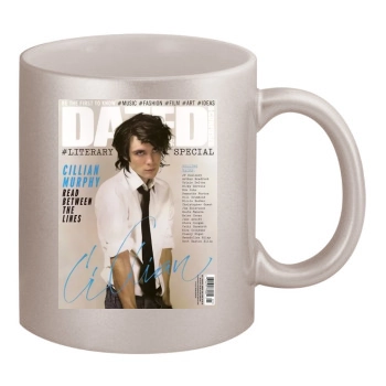 Cillian Murphy 11oz Metallic Silver Mug