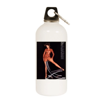 Cindy Crawford White Water Bottle With Carabiner