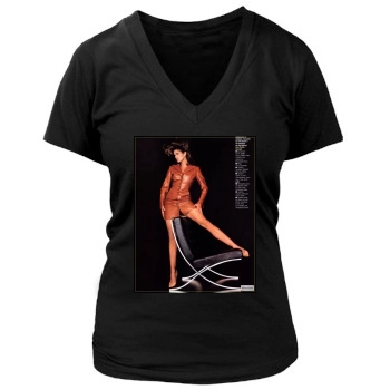 Cindy Crawford Women's Deep V-Neck TShirt