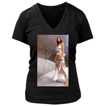 Cindy Crawford Women's Deep V-Neck TShirt