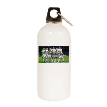 Casemiro White Water Bottle With Carabiner