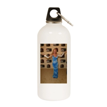 Cindy Margolis White Water Bottle With Carabiner