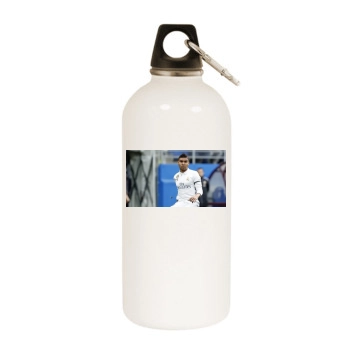 Casemiro White Water Bottle With Carabiner