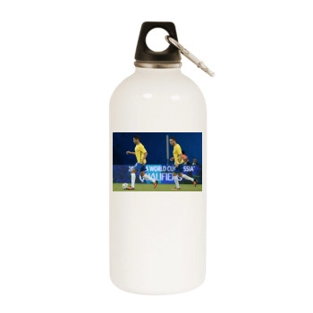 Casemiro White Water Bottle With Carabiner