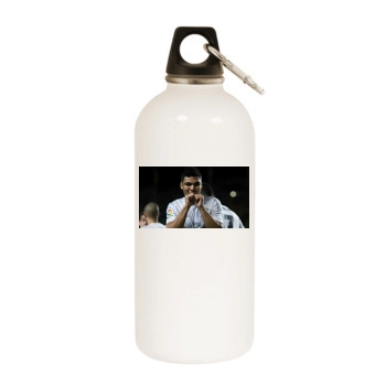 Casemiro White Water Bottle With Carabiner