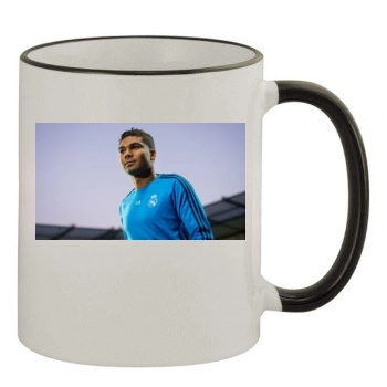 Casemiro 11oz Colored Rim & Handle Mug