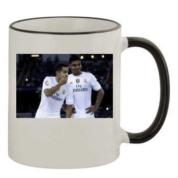 Casemiro 11oz Colored Rim & Handle Mug