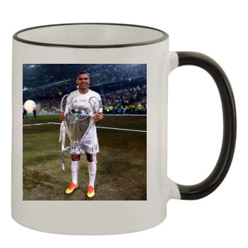 Casemiro 11oz Colored Rim & Handle Mug