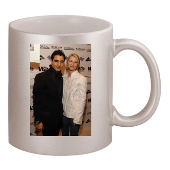 Claire Danes 11oz Metallic Silver Mug