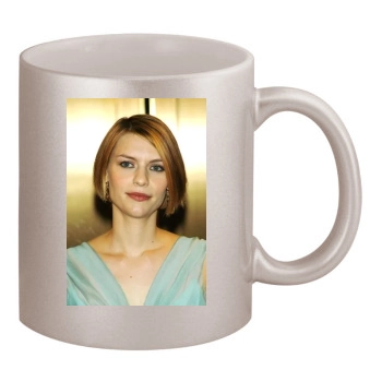 Claire Danes 11oz Metallic Silver Mug