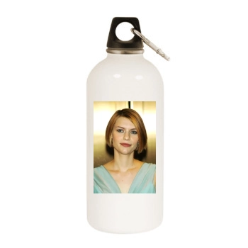 Claire Danes White Water Bottle With Carabiner