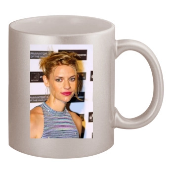 Claire Danes 11oz Metallic Silver Mug