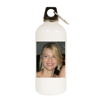 Claire Danes White Water Bottle With Carabiner