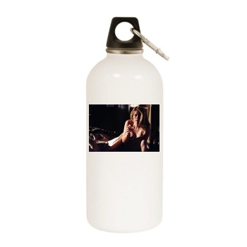 Claire Danes White Water Bottle With Carabiner