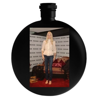 Claudia Schiffer Round Flask