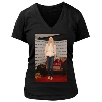 Claudia Schiffer Women's Deep V-Neck TShirt