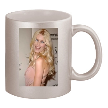 Claudia Schiffer 11oz Metallic Silver Mug