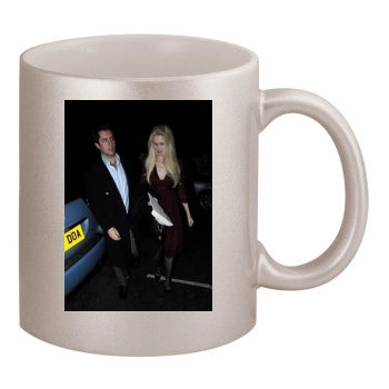 Claudia Schiffer 11oz Metallic Silver Mug