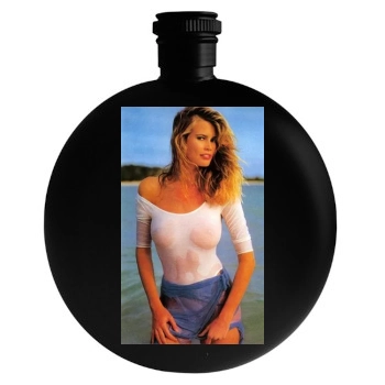 Claudia Schiffer Round Flask